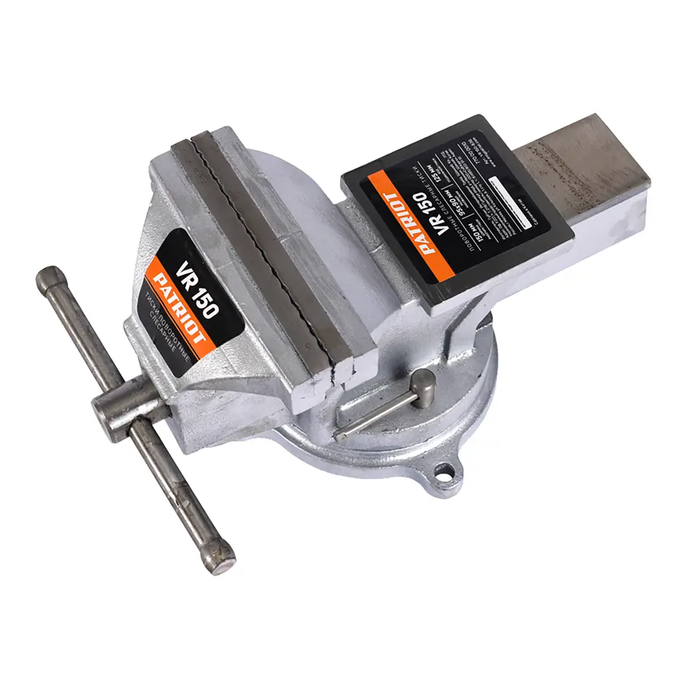 Поворотные слесарные тиски Patriot с наковальней 150 мм 82890300 STLM-1427718 - Вид №1