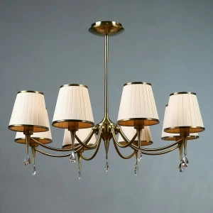 Подвесная люстра Brizzi Alora MA01625CA/008 Bronze Cream BRIZZI ДИЗАЙНЕРСКИЕ, ALORA BRONZE 279289 Бежевый
