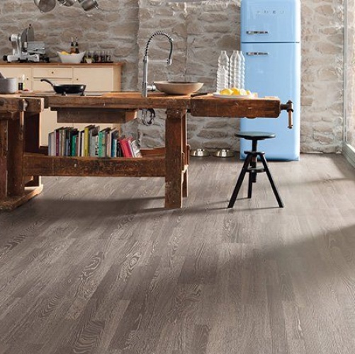 Паркетная доска Haro 4000 Series Top connect пепельно-коричневый Дуб Рустик с брашью (Текстурированная) 2200х180 мм 529862 - Вид №3