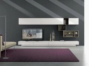 Presotto Модульная настенная деревянная стенка для хранения вещей с подставкой под телевизор I-modulart_20