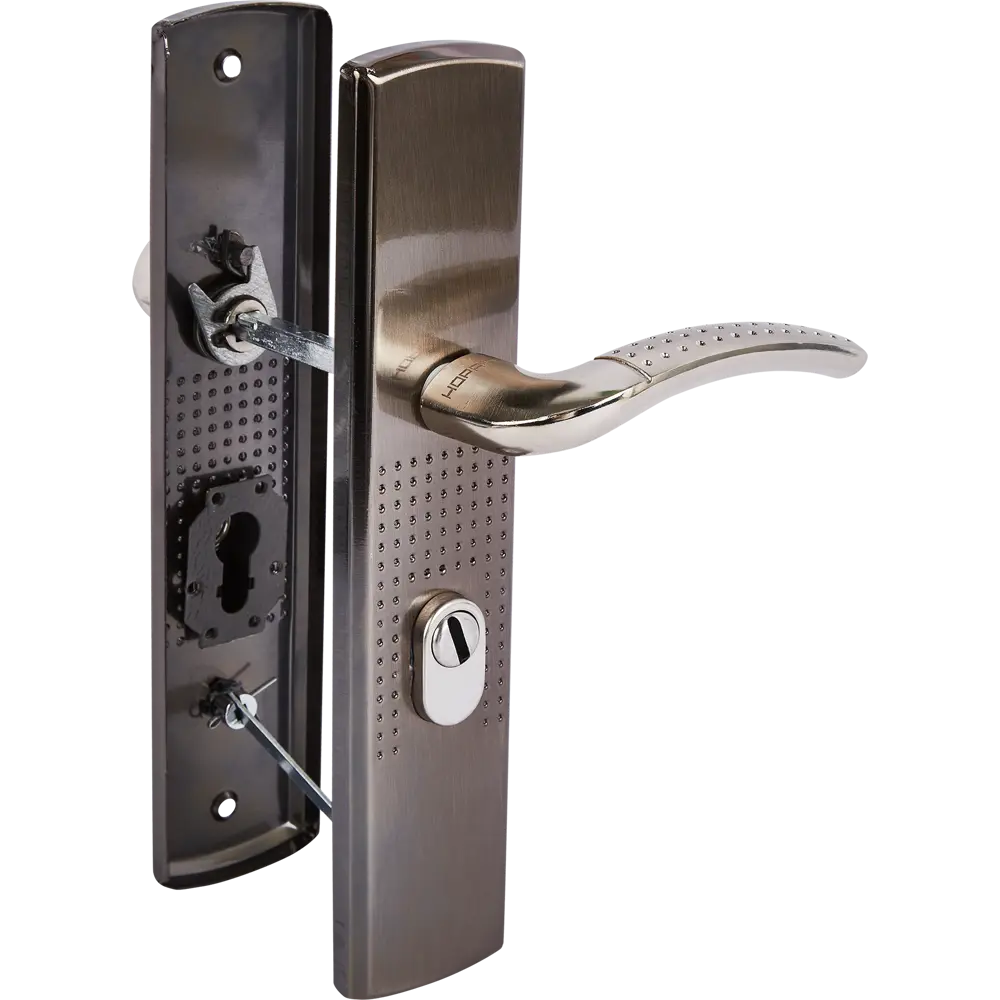 НОРА-М Ручка дверная на планке с автозапиранием для правых дверей 85539453 STLM-0893431 - Вид №1