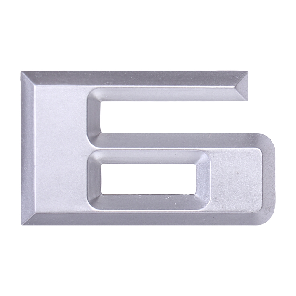 Дверная буква  «Б», 37х6х60 мм, матовое серебро LJPS0076 Public Steel Россия 