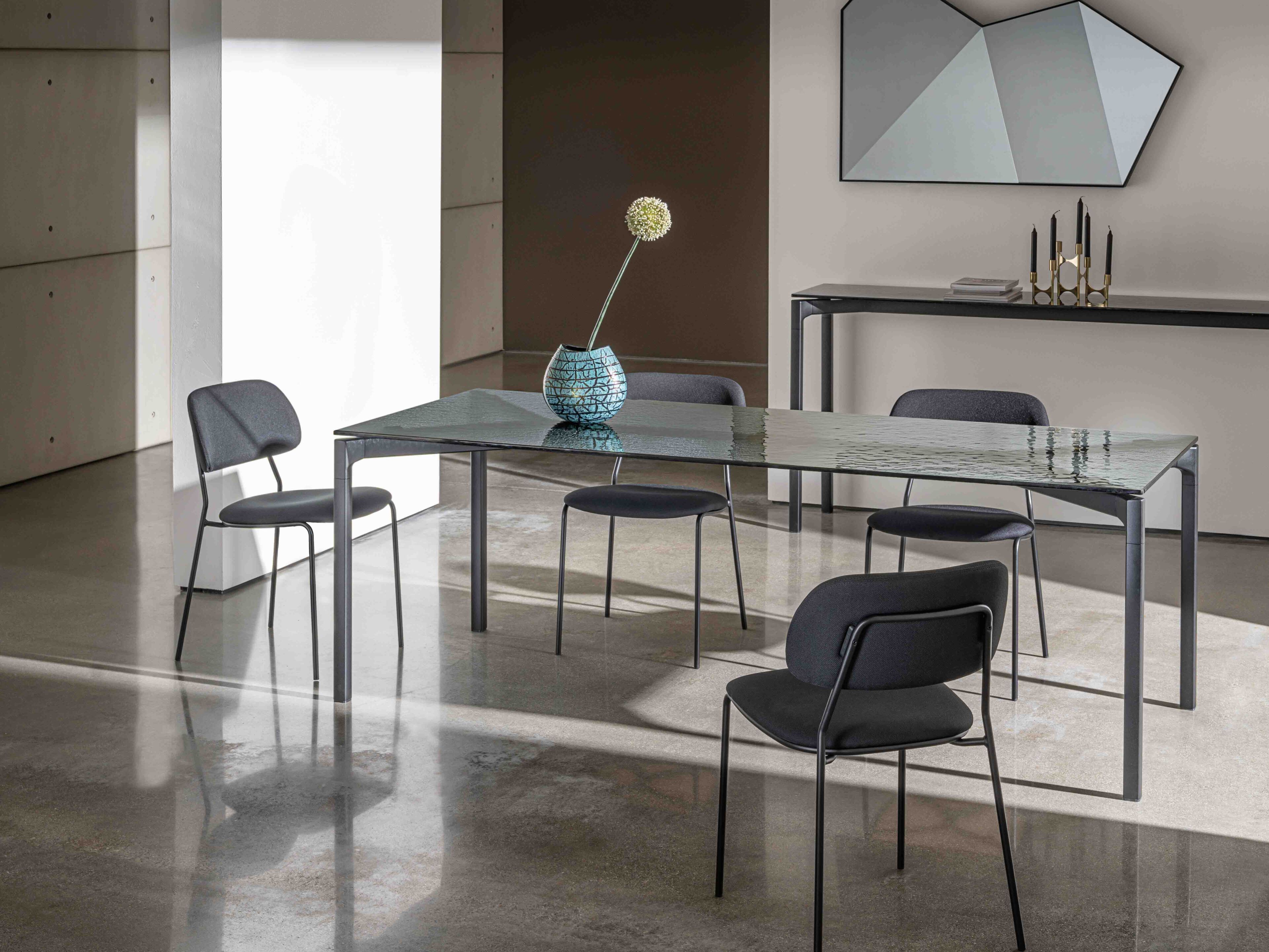 Прямоугольный стеклянный стол Sovet Italia Bone ARCH-00125309