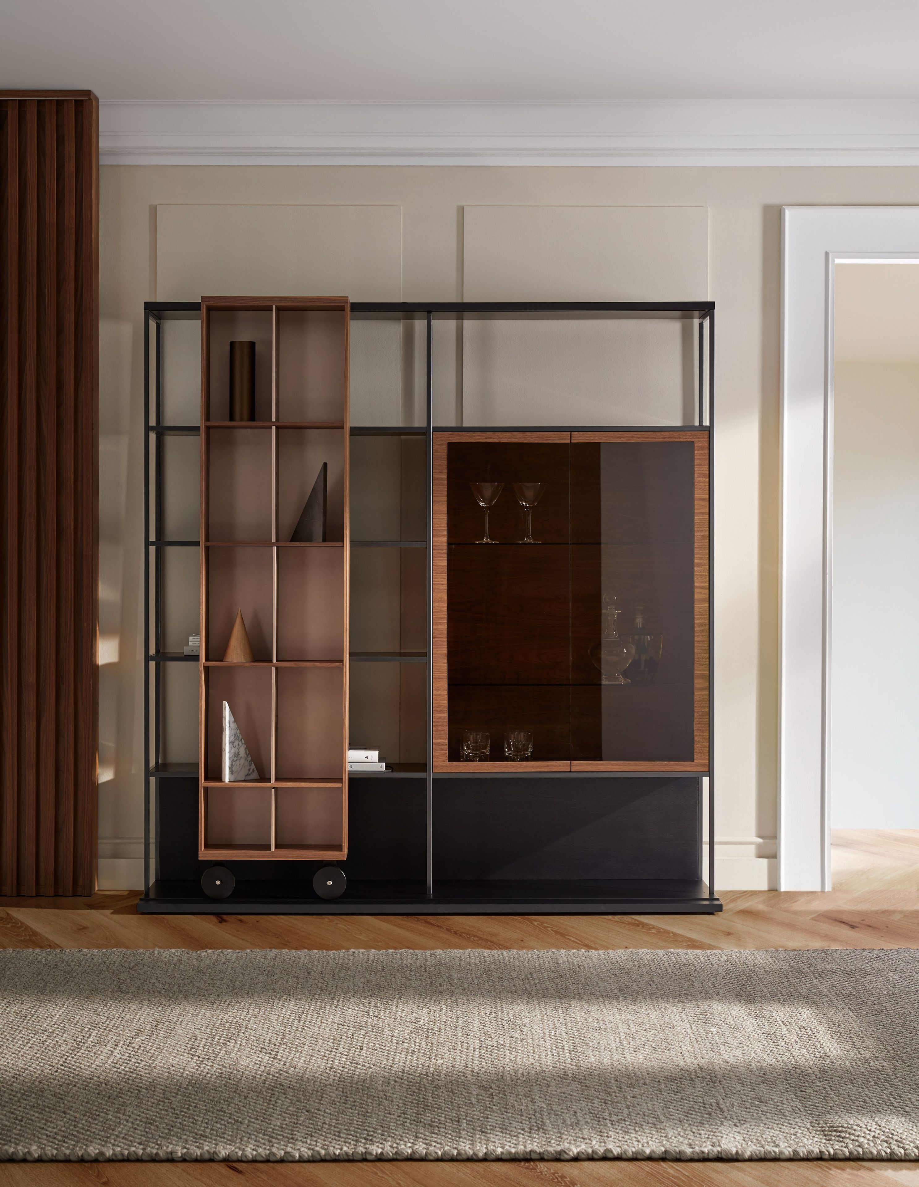 Книжный шкаф из МДФ на колесах Punt Literatura ARCH-00064312 - Вид №12