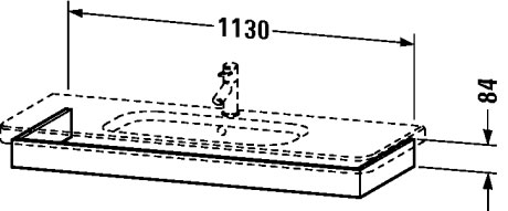 DS608305151 Подвесная раковина настенная овальная Duravit Durastyle - Вид №1