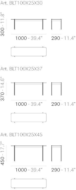 Pedrali Прямоугольный журнальный столик Blume sun-id-1447777 - Вид №7