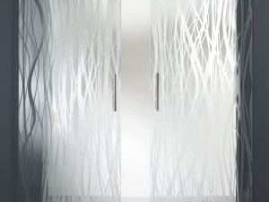 Украшенное матовое стекло