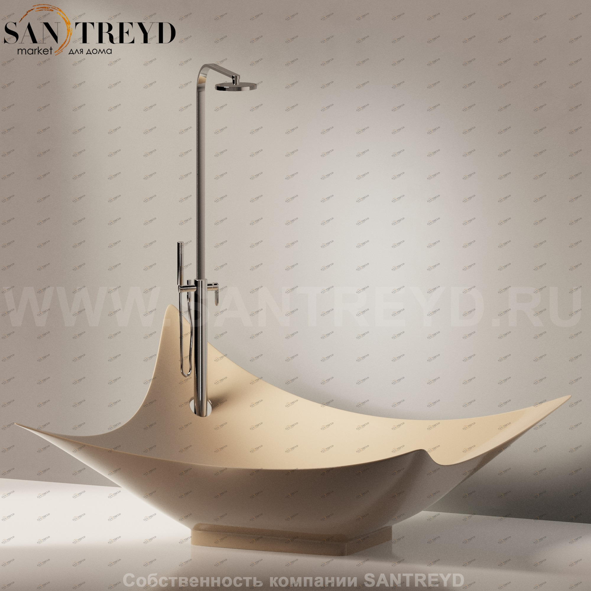 Flaminia LEGGERA Ванна свободностоящая коричневая LG210.7503 Ceramica Flaminia LG2107503