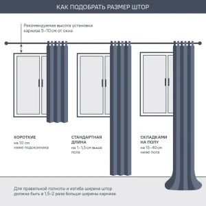 91626923 Комплект штор блэкаут Black 75х330 см 2 шт STLM-1019888