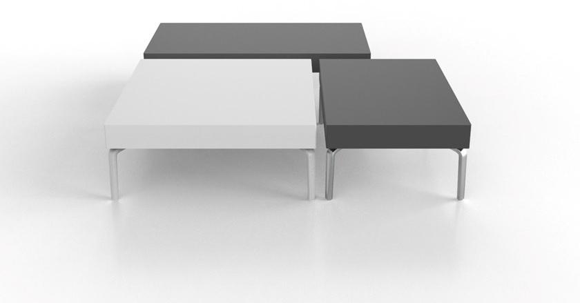 VAGHI Низкий квадратный стол из ламината Quadro Tq1 - Вид №2