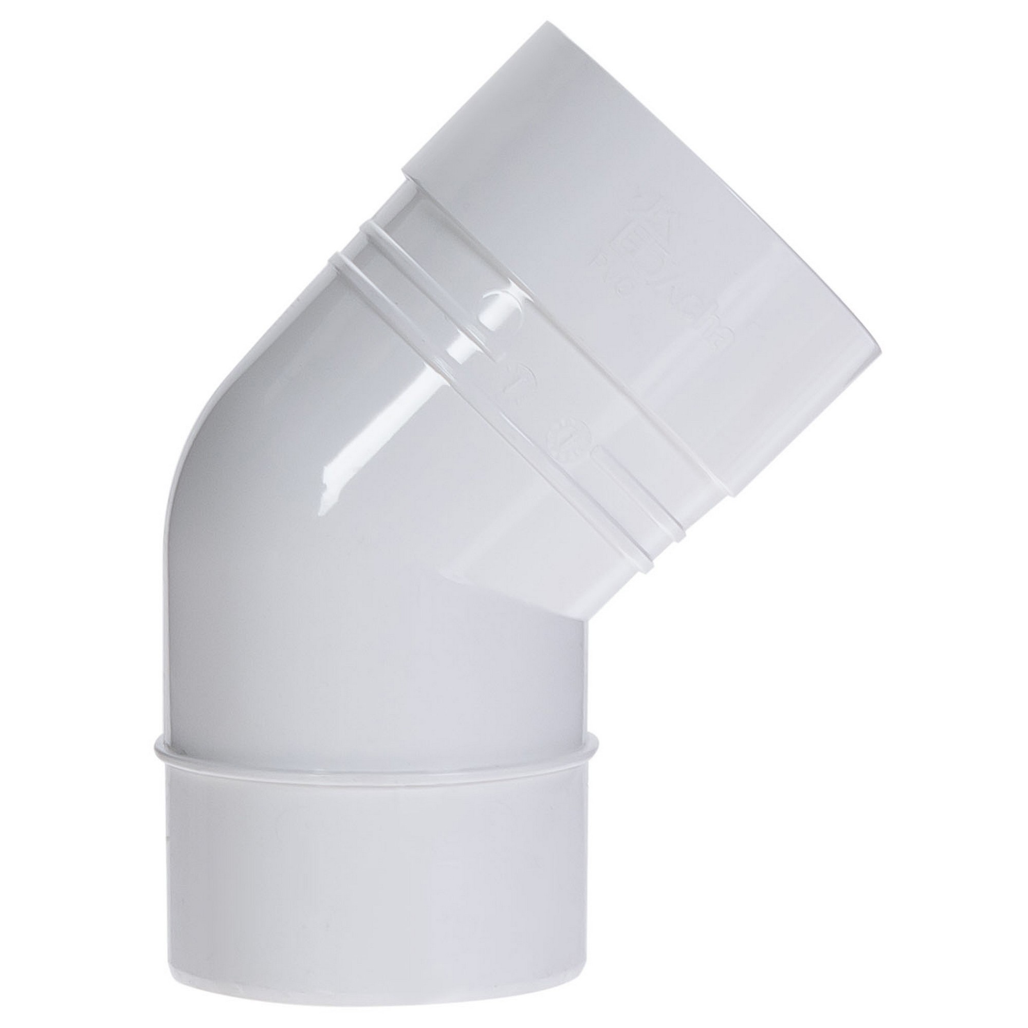 81930127 Колено Dacha 80 мм 45 градусов белый STLM-0014093 DÖCKE  - Вид №1