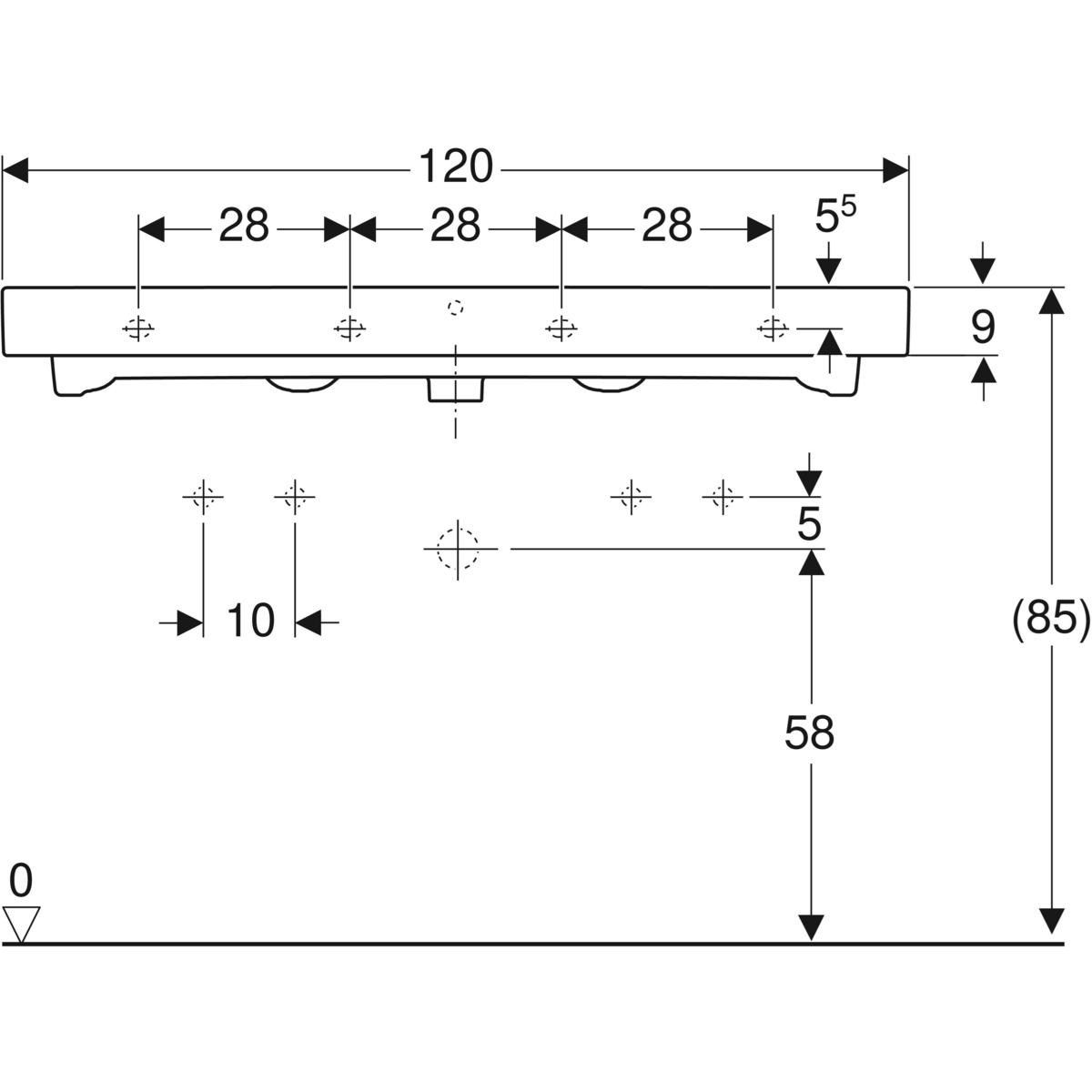 Двойная раковина из керамогранита Geberit ICON ARCH-00133996 - Вид №2