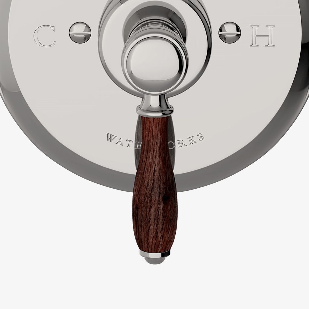 EAPB85 Отделка регулирующего клапана баланса давления Easton Classic с дубовой рукояткой Waterworks  - Вид №1