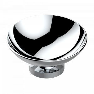 U6H-544 Мыльница на подставке, диаметр : 100 мм Thg-paris Beyond crystal с красным хрусталём Хром