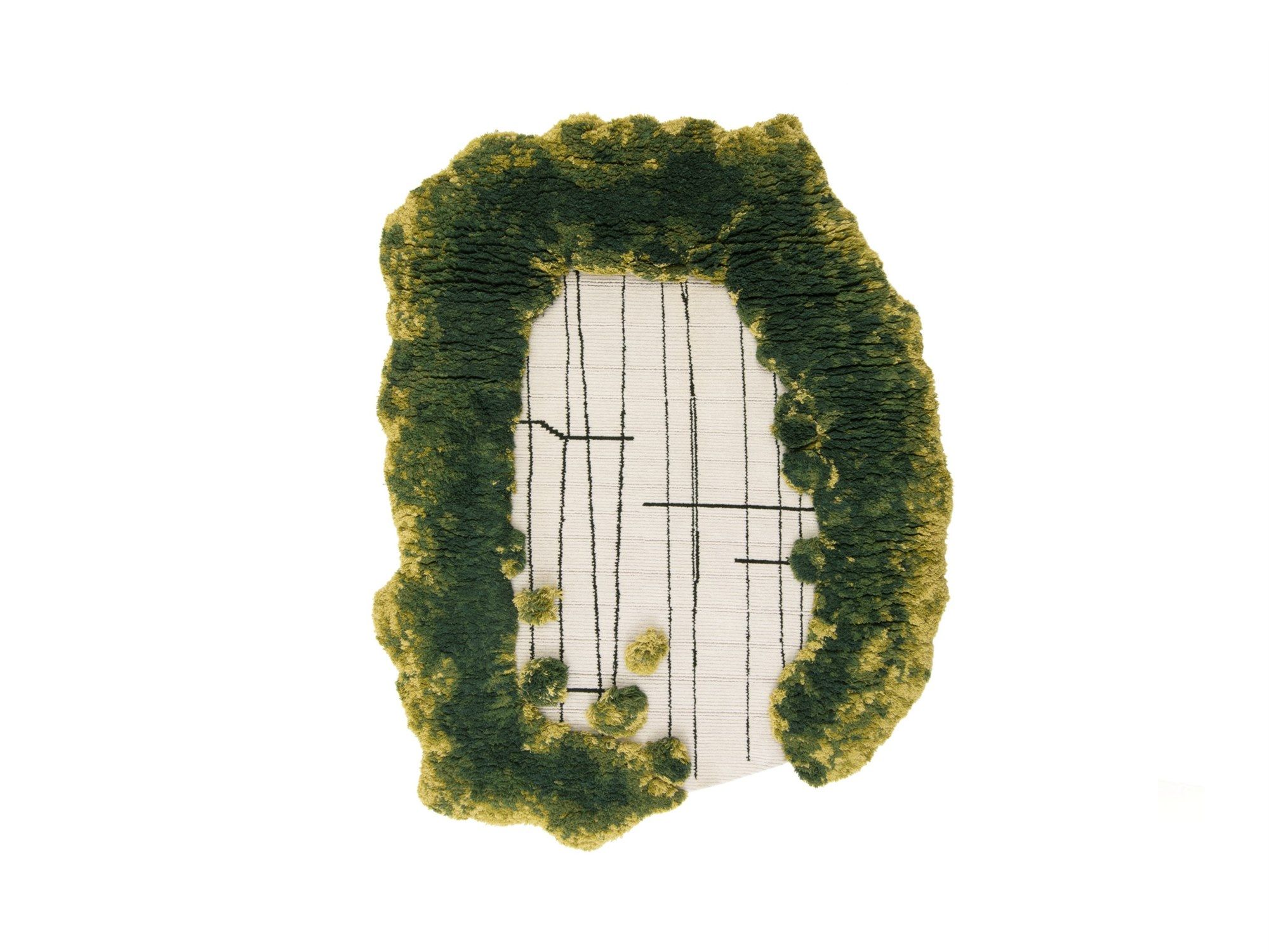 Прямоугольный ковер ручной работы из гималайской шерсти cc-tapis Tempore ARCH-00152909 - Вид №3