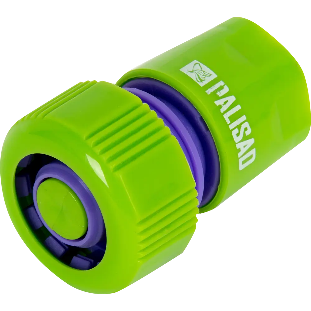 Коннектор для шланга быстросъёмный Palisad 3/4 " с аквастопом STLM-2174126 - Вид №1