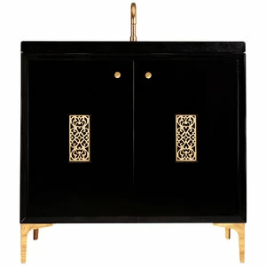 BLACK FRAME WITH FILIGREE Тумбочка Linkasink
