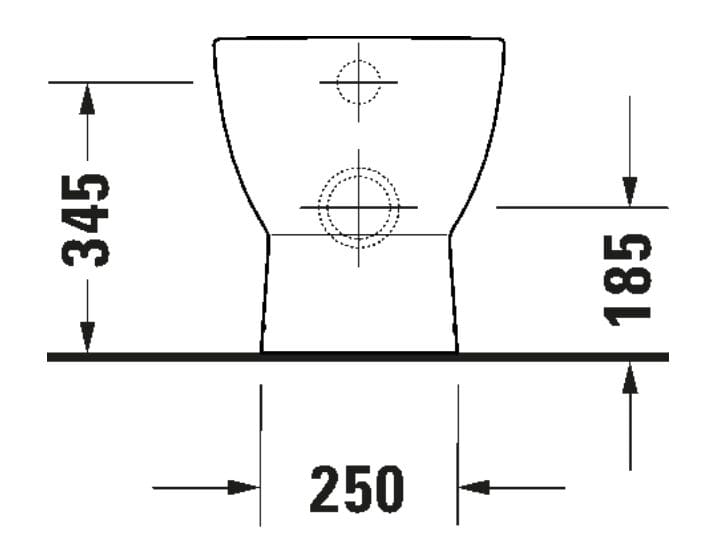 Керамический туалет без пола Duravit D-Code ARCH-00128543 - Вид №4