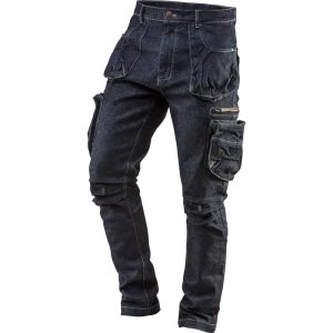 Брюки рабочие 5 карманов Neo Tools Denim темно-синие размер XXL рост 180 84789480 STLM-2135333