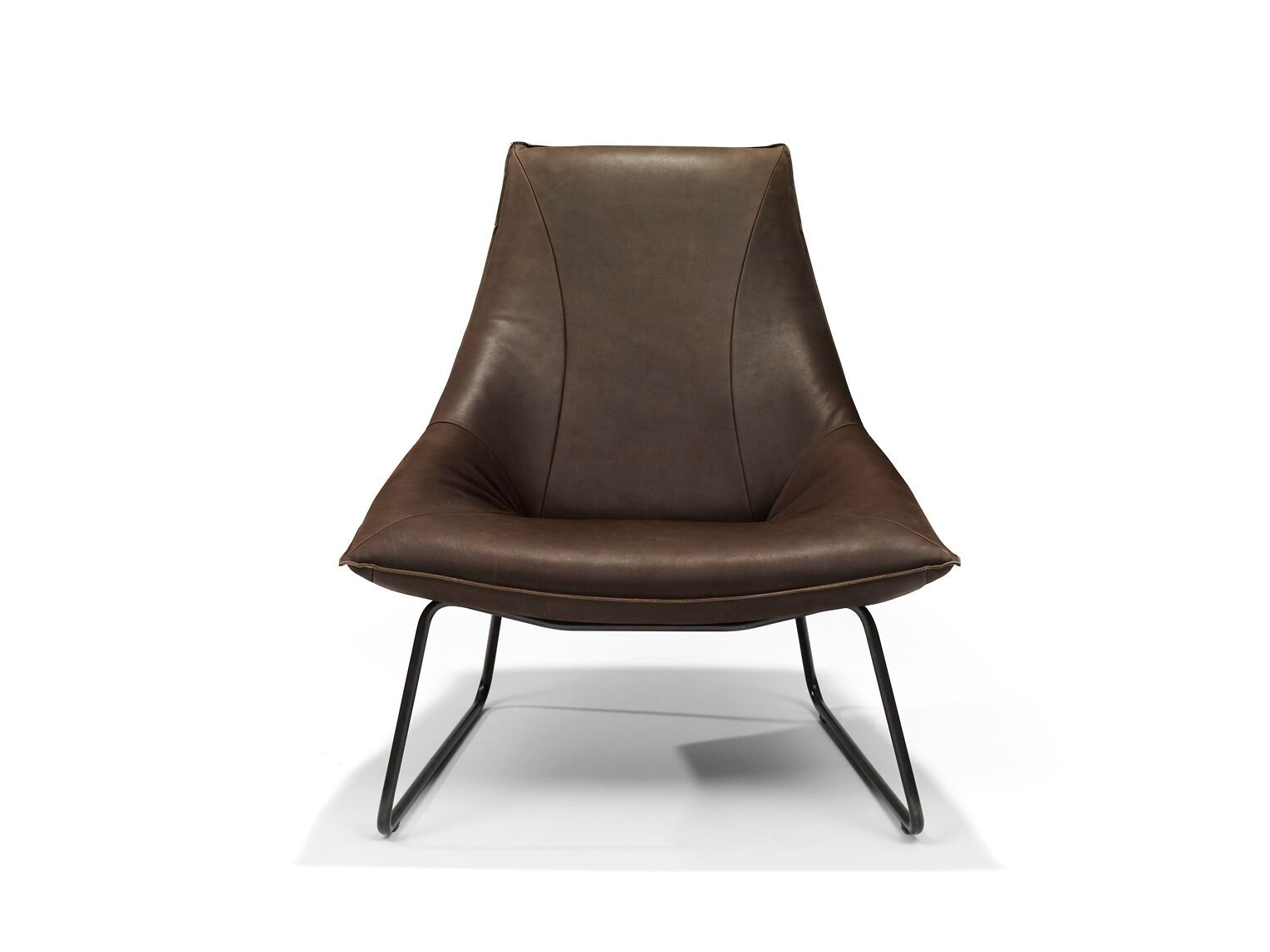 Кожаное кресло с подлокотниками Jess Beal ARCH-00086159