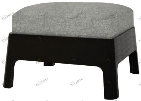 ANA ROQUE INTERIORS Прямоугольный пуф из ткани с обивкой Urban sun-id-1403850