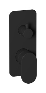 Внешние части встроенного в стену смесителя на 3 потребителя WE ARE IB sh060np Matt Black YesPlease