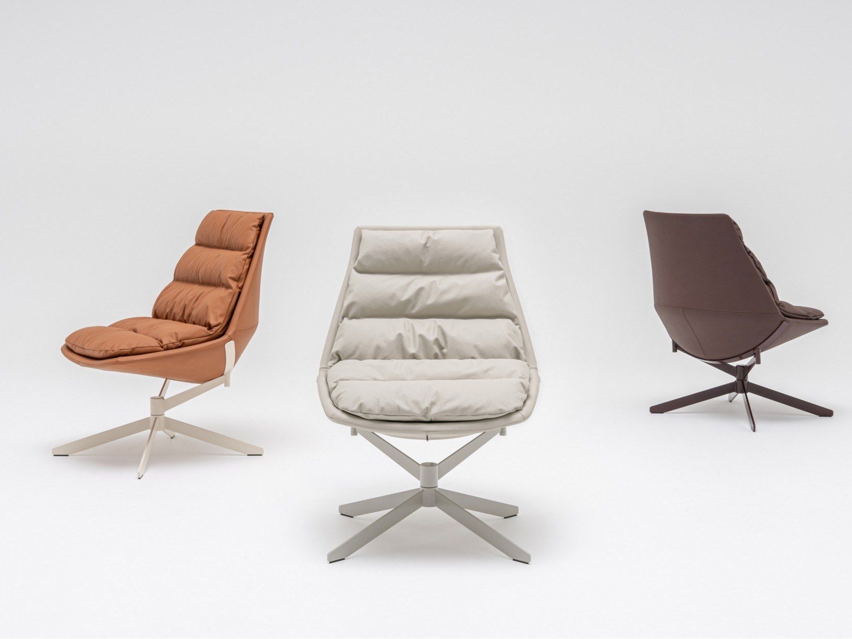 Вращающееся кресло с кожаными спицами MDD Fat Frank ARCH-00139301 - Вид №4