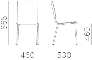 Pedrali Пластиковый стул Kuadra sun-id-1424880 - Вид №3