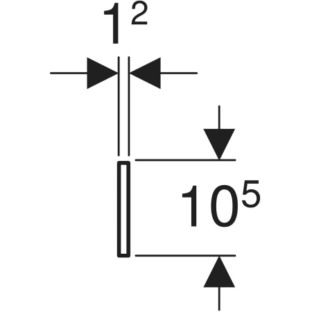 430210016 Фронтальная декоративная панель Geberit Bambini для детской раковины, для двух смесителей для раковины Geberit  - Вид №2