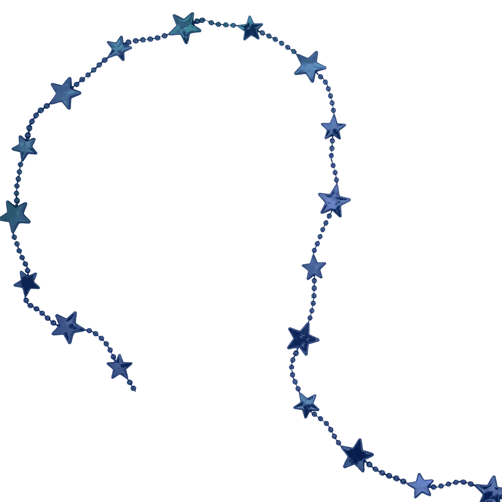 Гирлянда пластиковая Christmas "Звездочки" 180 см голубой Santreyd STLM-2199413