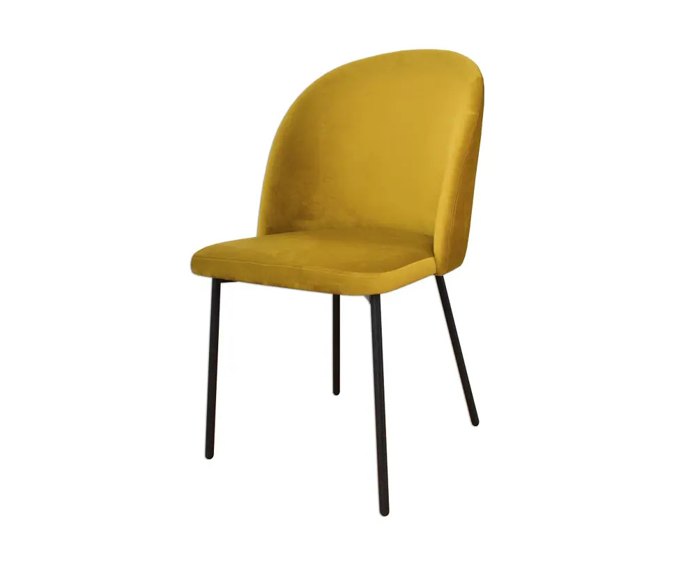 91038634 Стул Estente Helga 90x50x50 см жаккард/шенилл цвет горчичный STLM-0865901