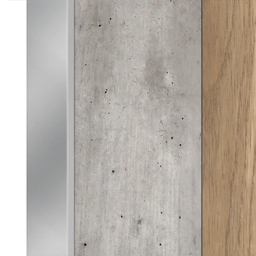 Дверь межкомнатная глухая Дайона 4 90x200 см ПВХ цвет бетон краколет/дуб европейский с замком и петлями 84835901 STLM-2083712 VELLDORIS  - Вид №2