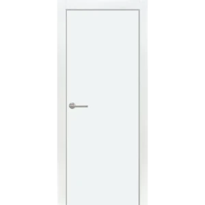 Комплект двери глухая 80x200 см финиш-бумага цвет белый с добором 200 мм