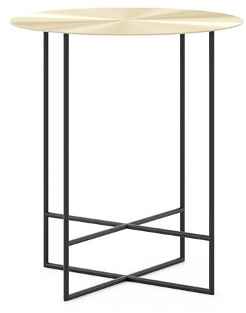 Domkapa Высокий круглый журнальный столик из полированной стали sun-id-1474907 - Вид №1