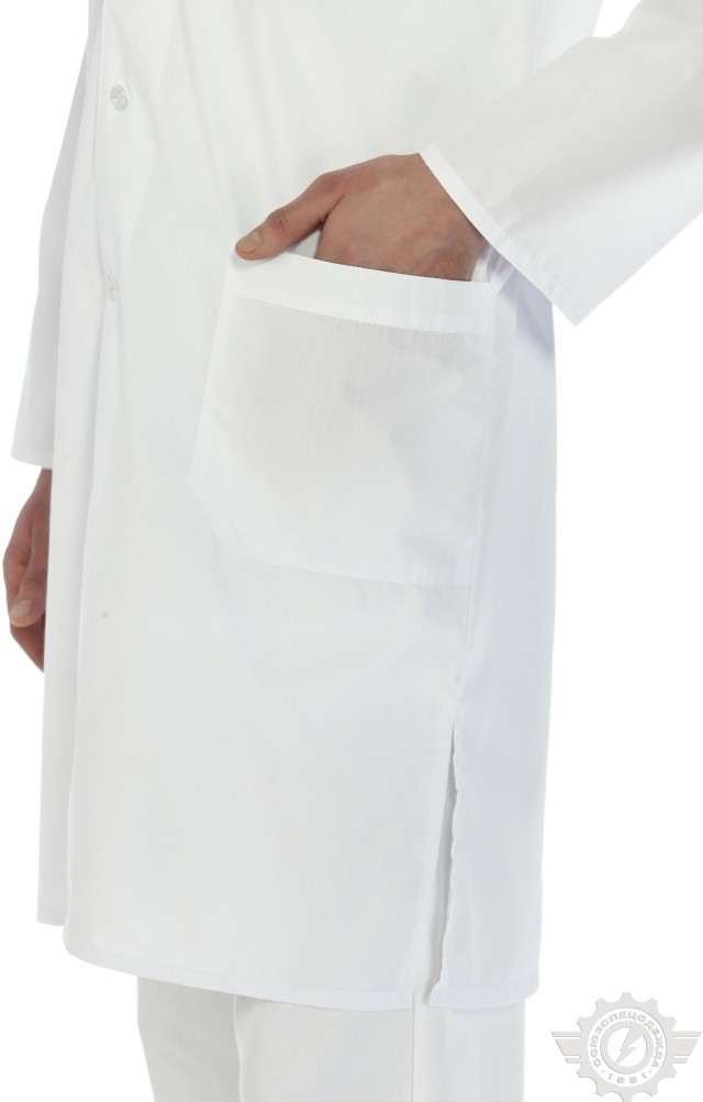 66251 Халат "Сервис" мужской белый  Медицинская одежда  размер 60-62/170-176 Спецодежда  - Вид №5