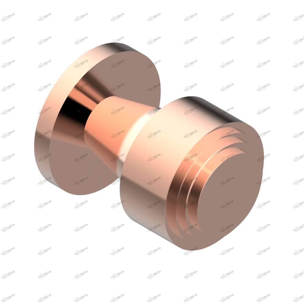 A33-26BT Ручка малая Thg-paris Bambou с чёрным хрусталём Розовое золото A33-26BT CAT.F
