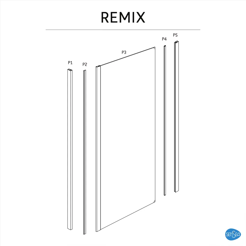 Панель боковая Sensea Remix 90x195 см 82209804 STLM-2132680 - Вид №4