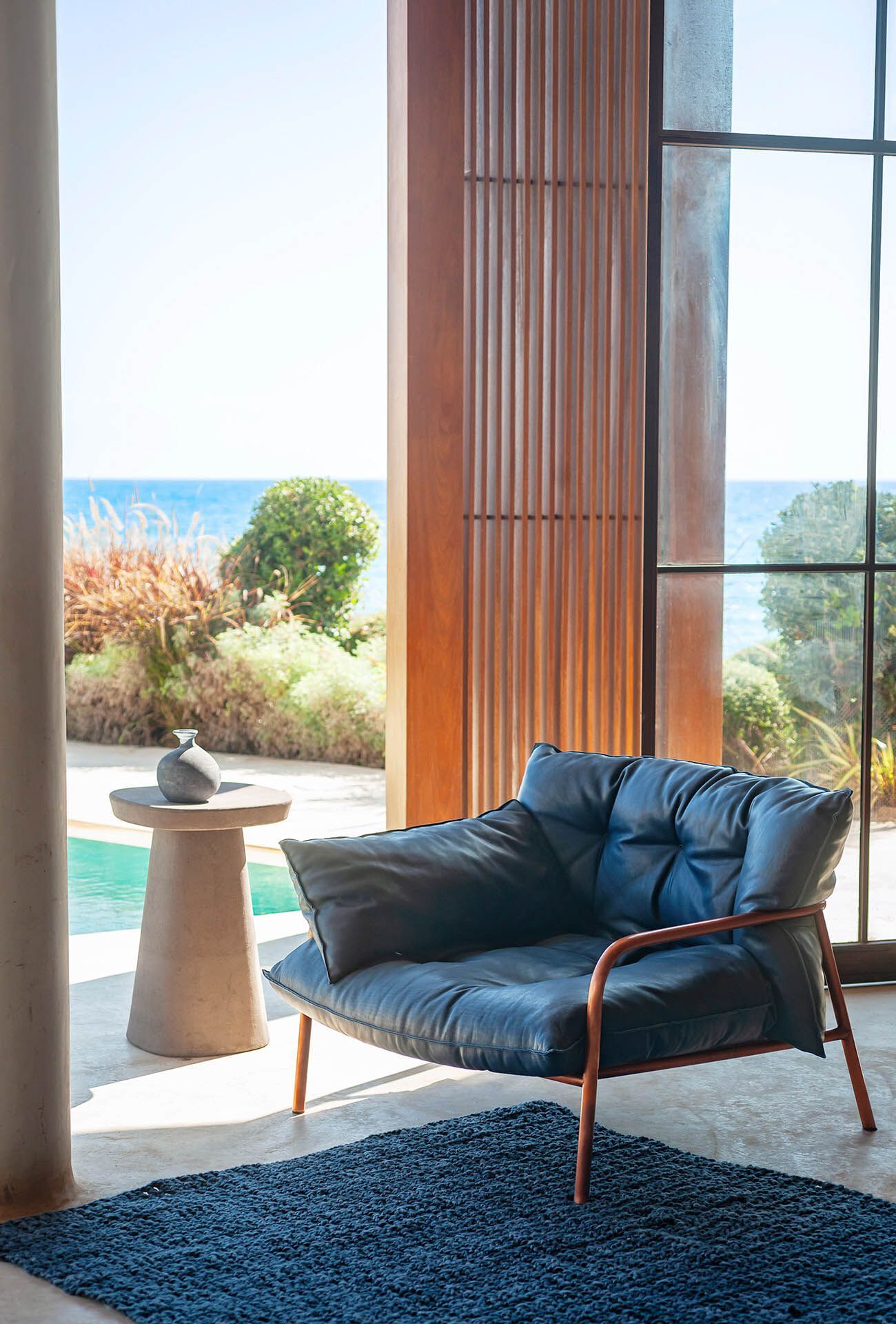 Кожаное садовое кресло Baxter Elephant ARCH-00116540 - Вид №1