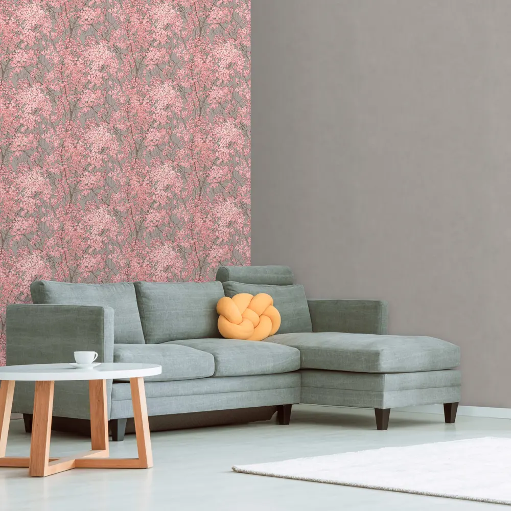 DIAMOND Yuka - флизелиновые обои нежно-розового оттенка для элегантного интерьера 89364648 STLM-1356209 - Вид №3