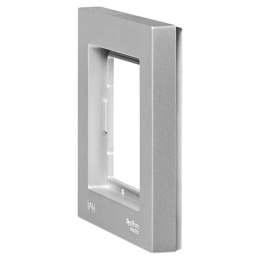 Рамка Systeme Electric AtlasDesign Aqua 1 пост цвет алюминий STLM-2021076 - Вид №2