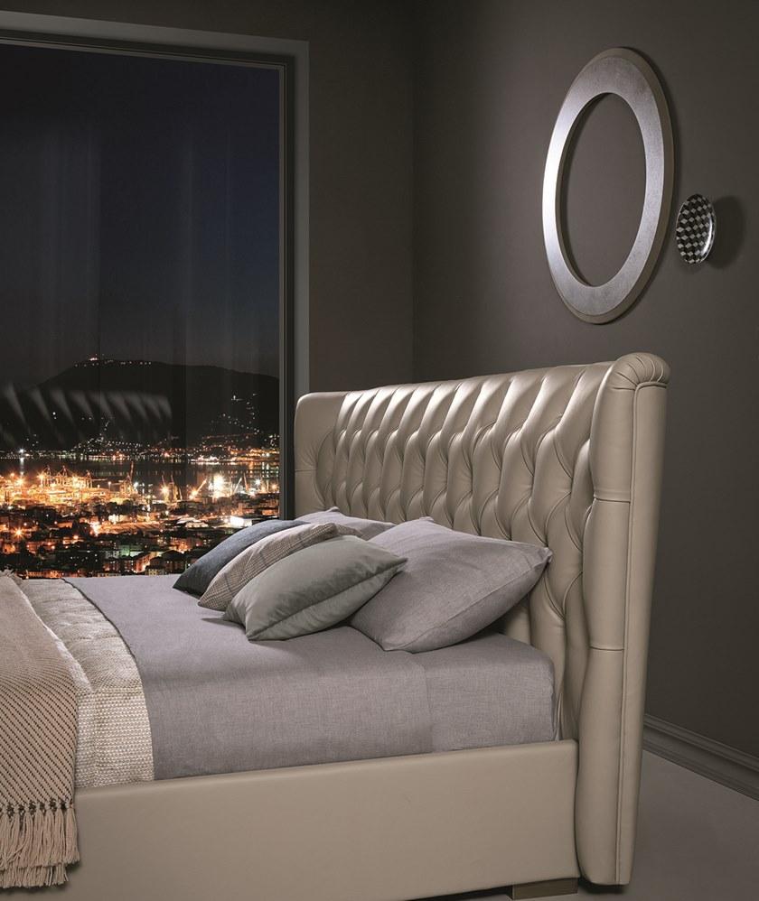 Bodema Двуспальная кровать из кожи с тафтинговым изголовьем sun-id-1438877 - Вид №2