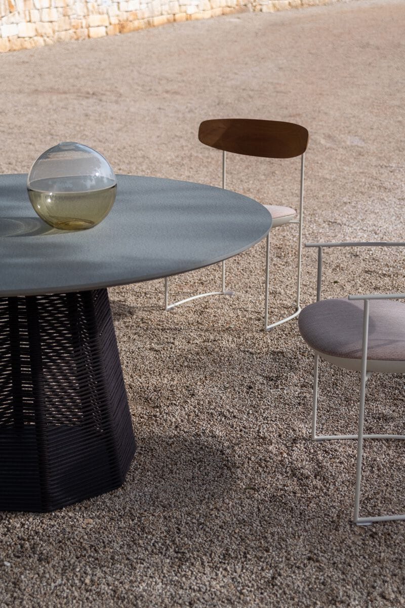 Металлический садовый стул с открытой спинкой Potocco Keel Light ARCH-00038891 - Вид №5