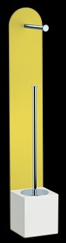 PI633 Стойка напольная с бумагодержателем и ёршиком, h 64 см. bagno&associati Complementi