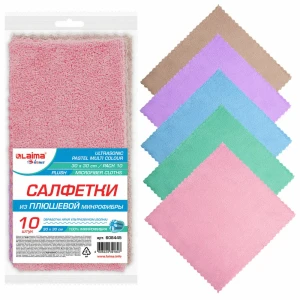 91365172 Салфетки для уборки Pastel Laima Home 608445 30x30 см микрофибра 10 шт STLM-1072827