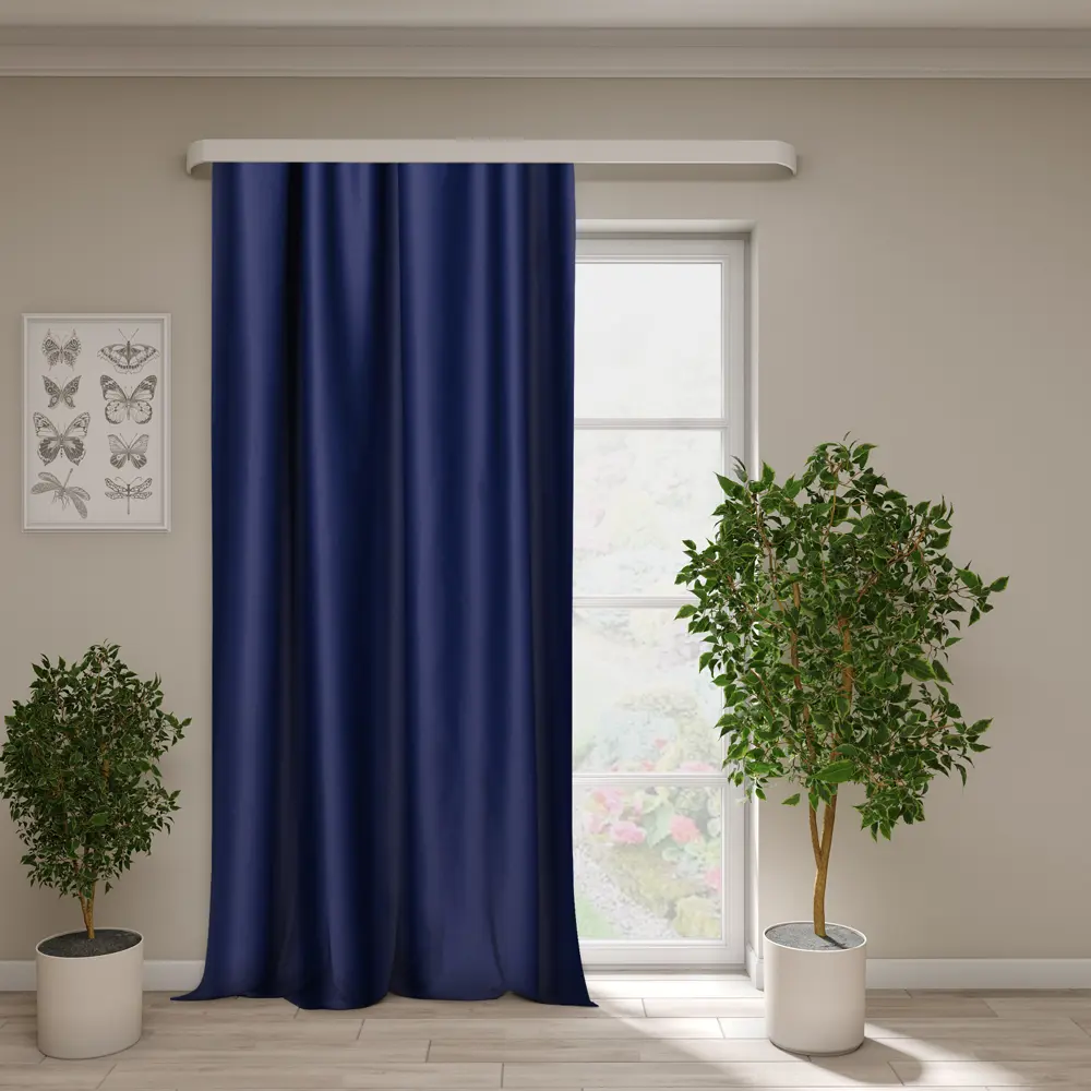 Ткань «Блэкаут» однотонная 280 см цвет синий ТОРГОВЫЙ ДОМ ТЕКСТИЛЬ STLM-2044986 - Вид №5