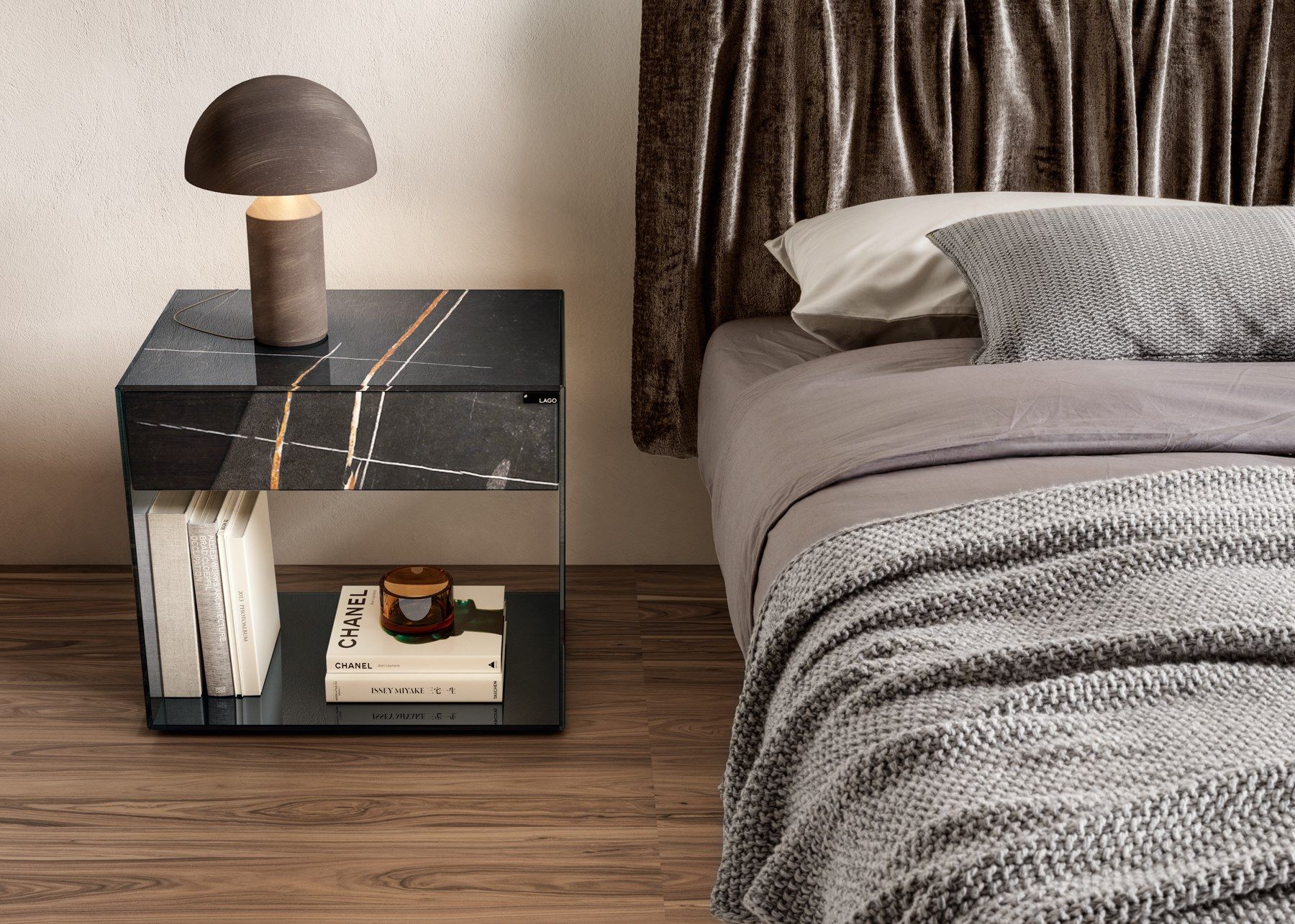 Прямоугольная тумбочка с ящиками Lago UPGLASS ARCH-00051538 - Вид №1