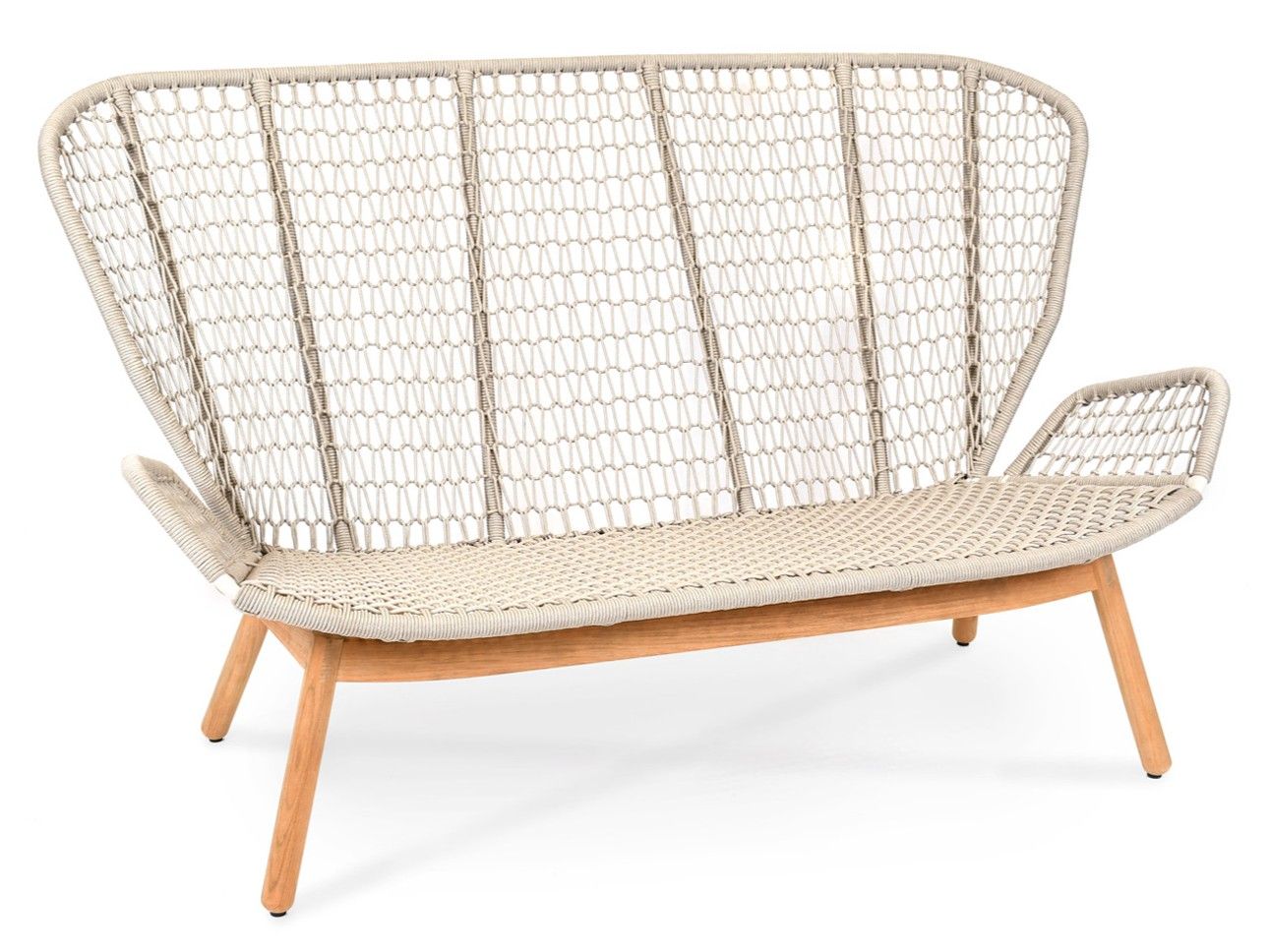 2-местный тканевый садовый диван FISCHER MÖBEL Wing Light ARCH-00054359