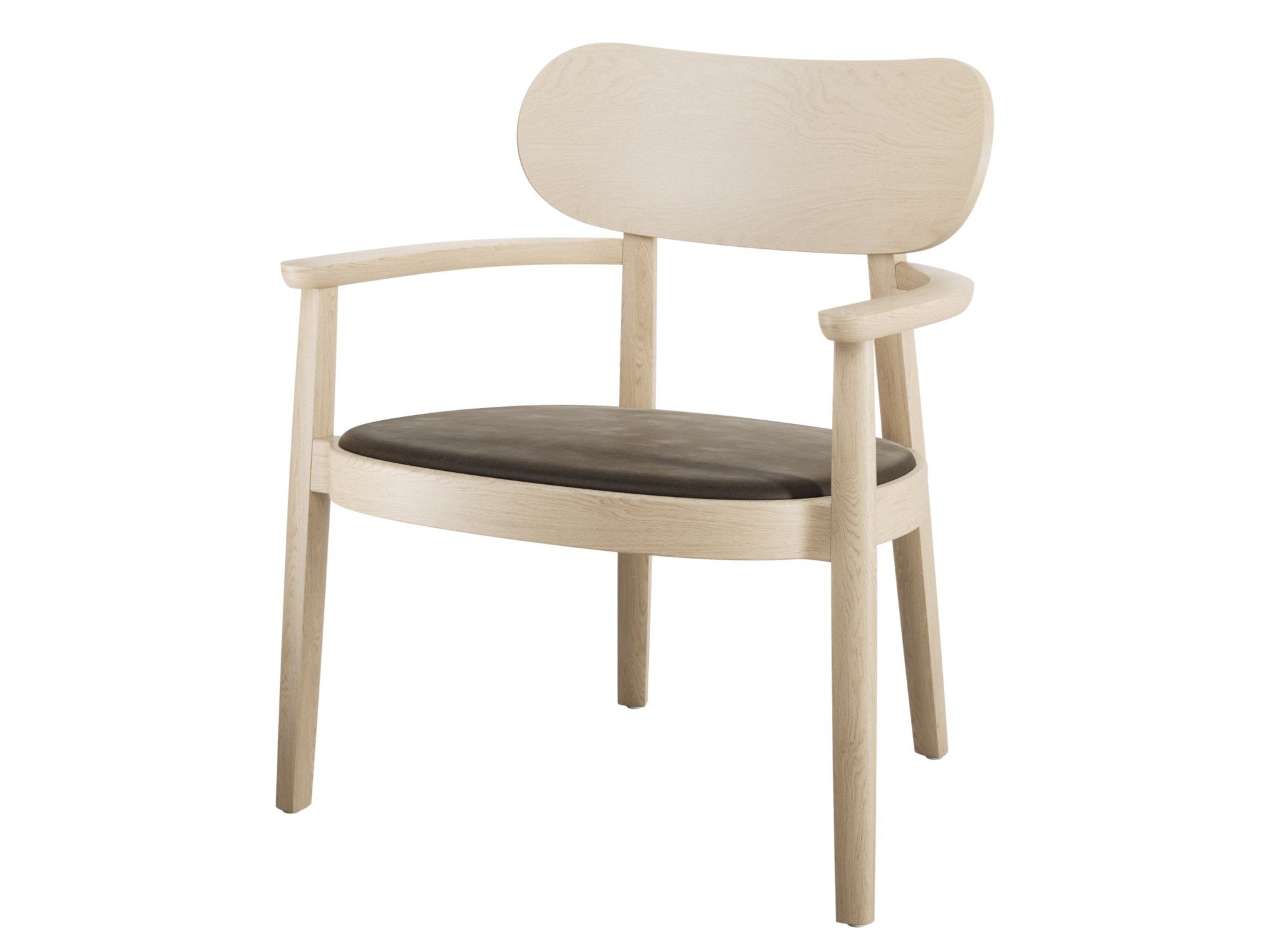 Кресло из массива дерева с мягким сиденьем THONET 119 ARCH-00056833