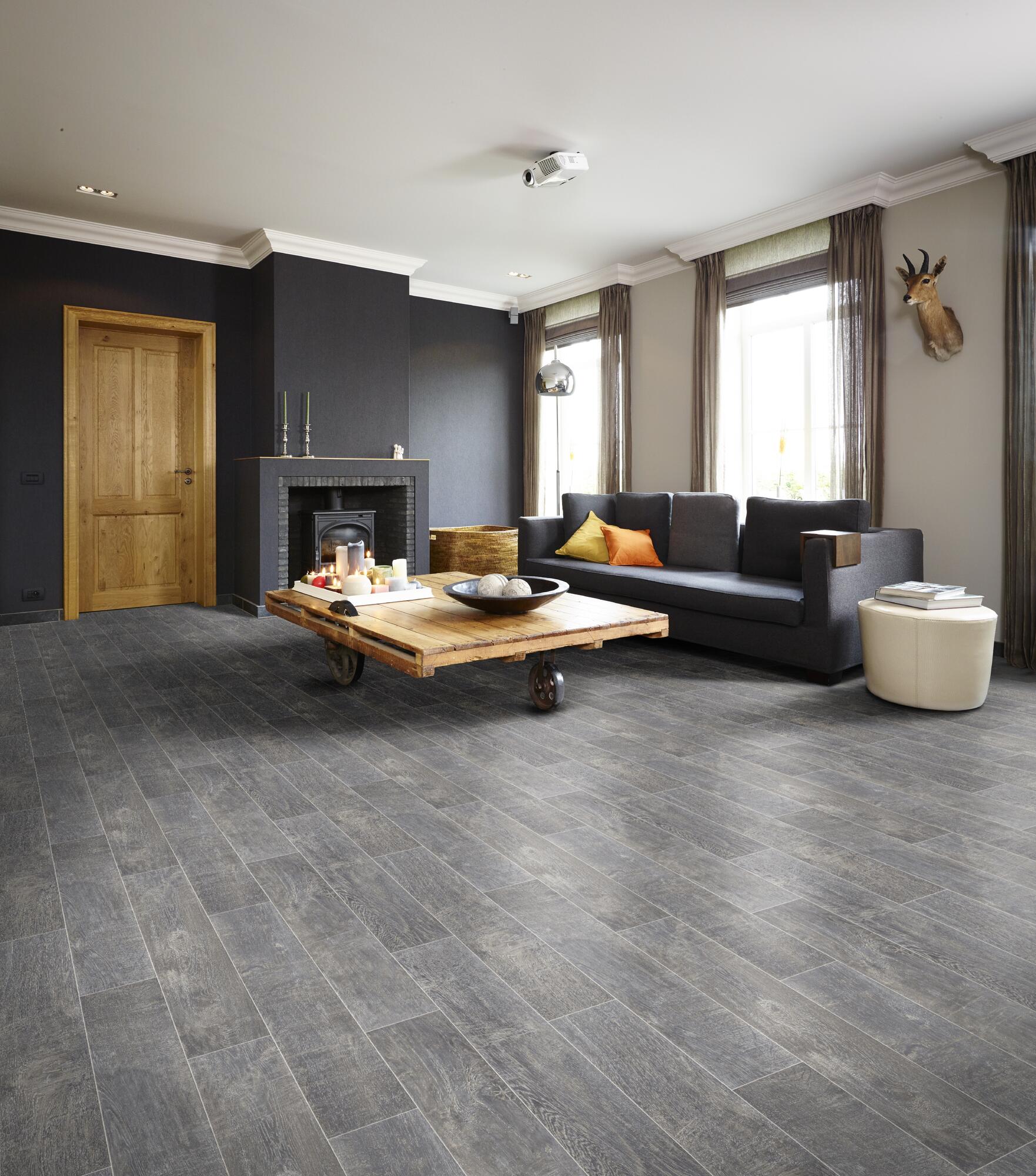 Нескользящий виниловый пол с эффектом дерева BEAUFLOR Hightex ARCH-00070809 - Вид №4