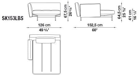 B&B Italia 4-х местный кожаный диван Saké sun-id-1457556 - Вид №8